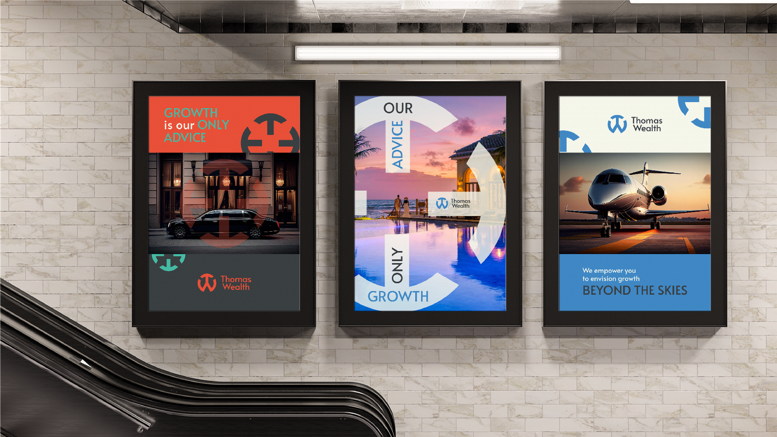 Thomas Wealth Subway Advertisement Posters