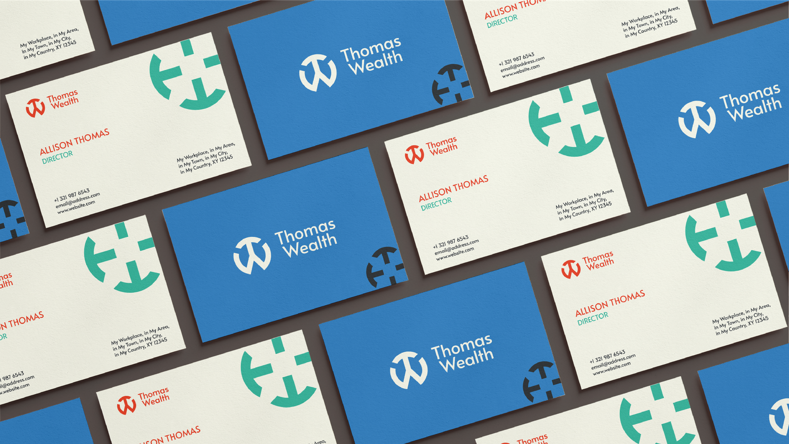 Thomas Wealth Business Card Mockup