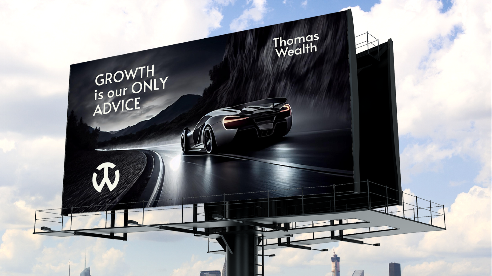 Thomas Wealth Highway Giant Hoarding