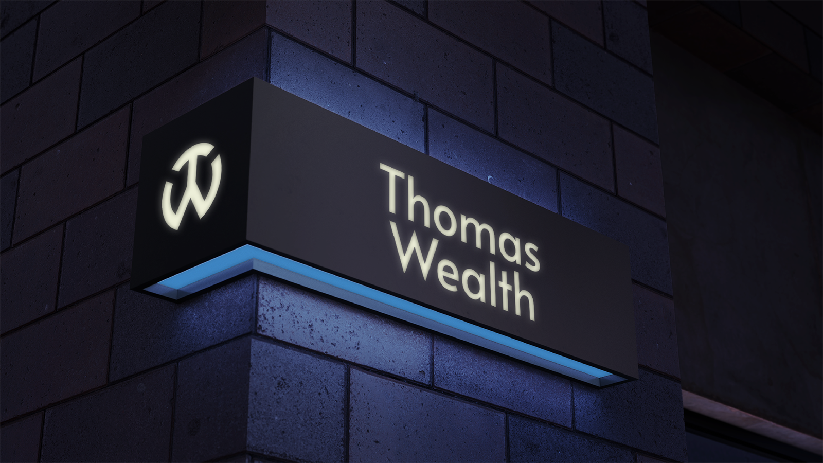 Thomas Wealth Entrance Sign Board